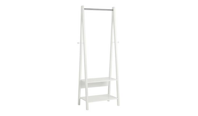 SoBuy 2 Shelf Freestanding Garment Rack - White