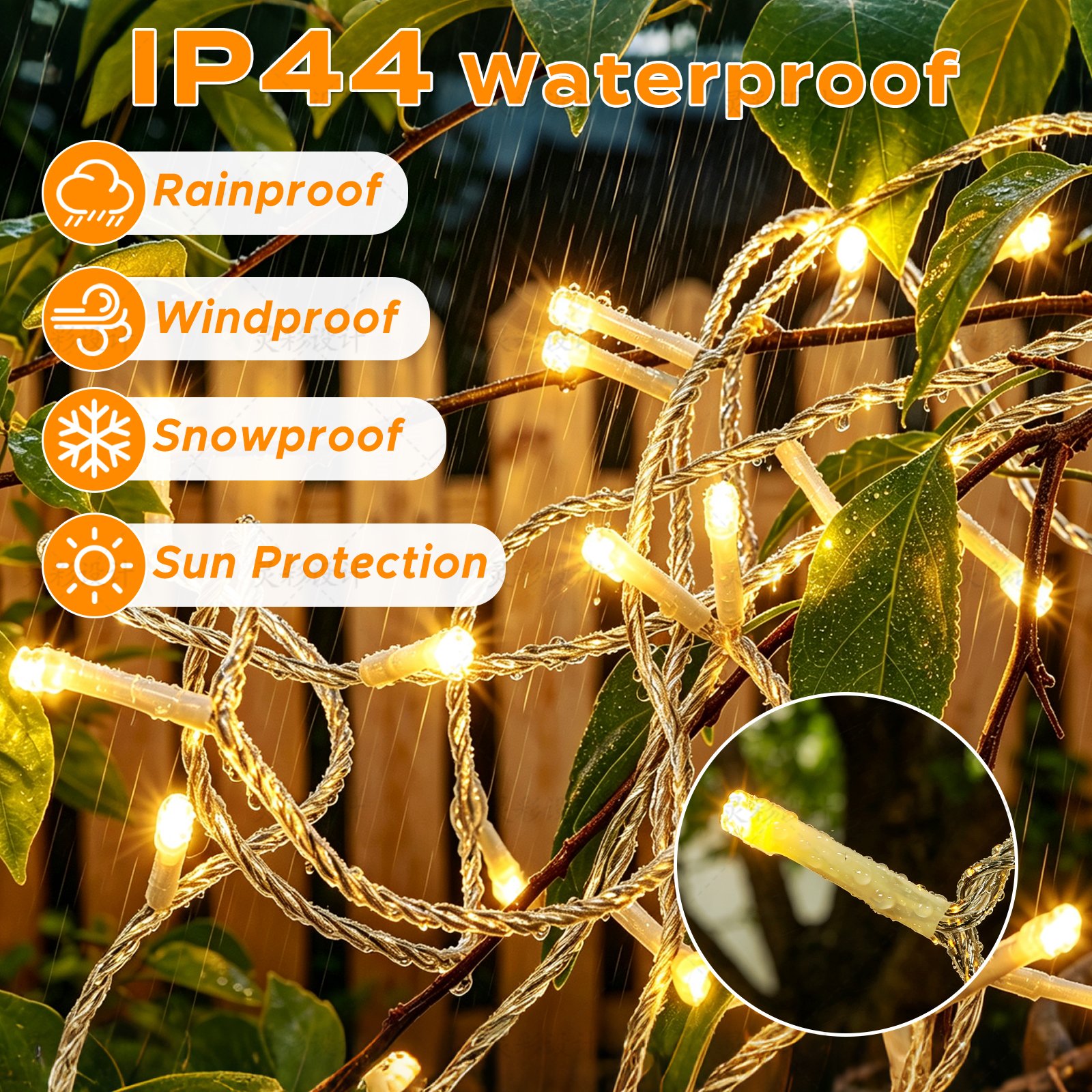 NETTA 500 LED 50m Fairy String Lights - Warm White - Image 4