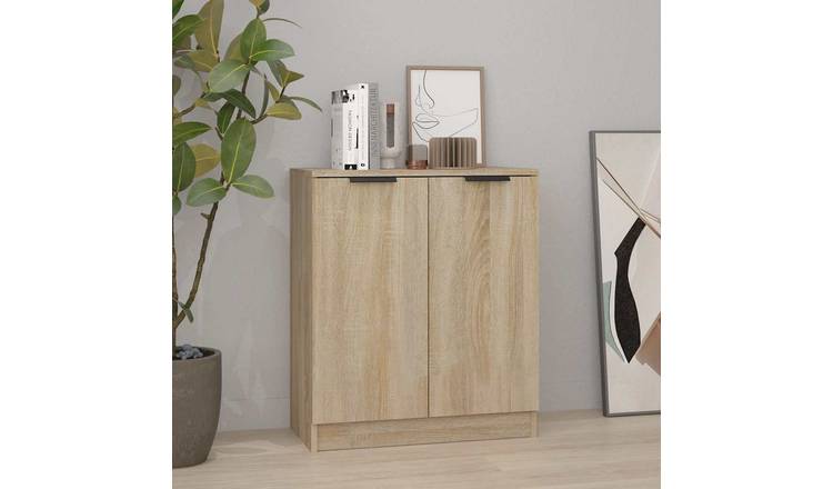 Walplus Engineered Wood Buffet Sideboard - Sonoma Oak - 60 x 30 x 70 cm