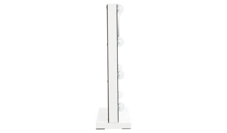 Orsina Cassini Illuminated LED Free Standing Vanity Mirror – Clear