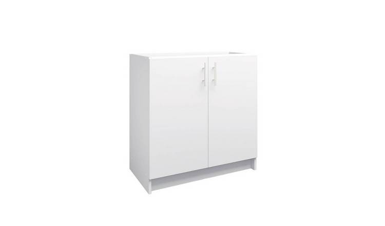 JD Greta 800mm Base Cabinet with 2 Doors - White Matt