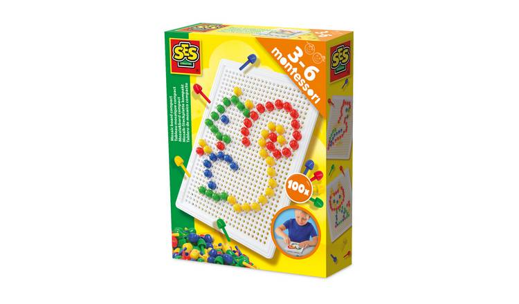 SES Creative Mosaic Peg Board Compact Jigsaw Puzzle