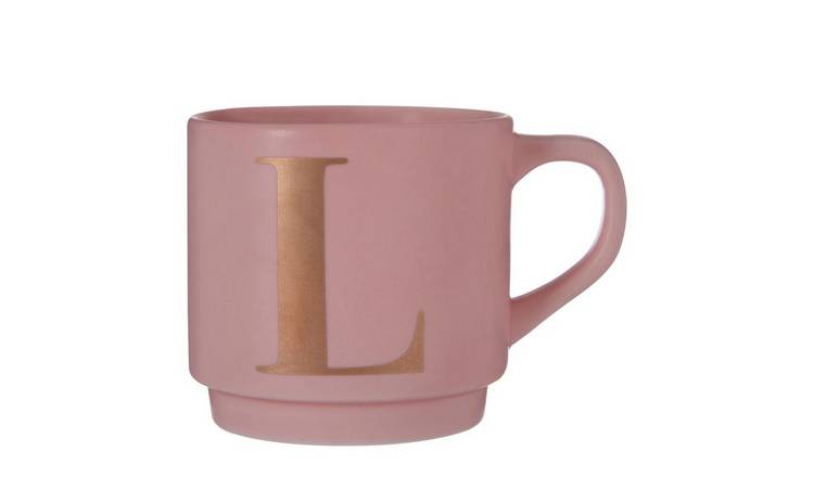 Orsina Signet L Monogram Mug – Pink