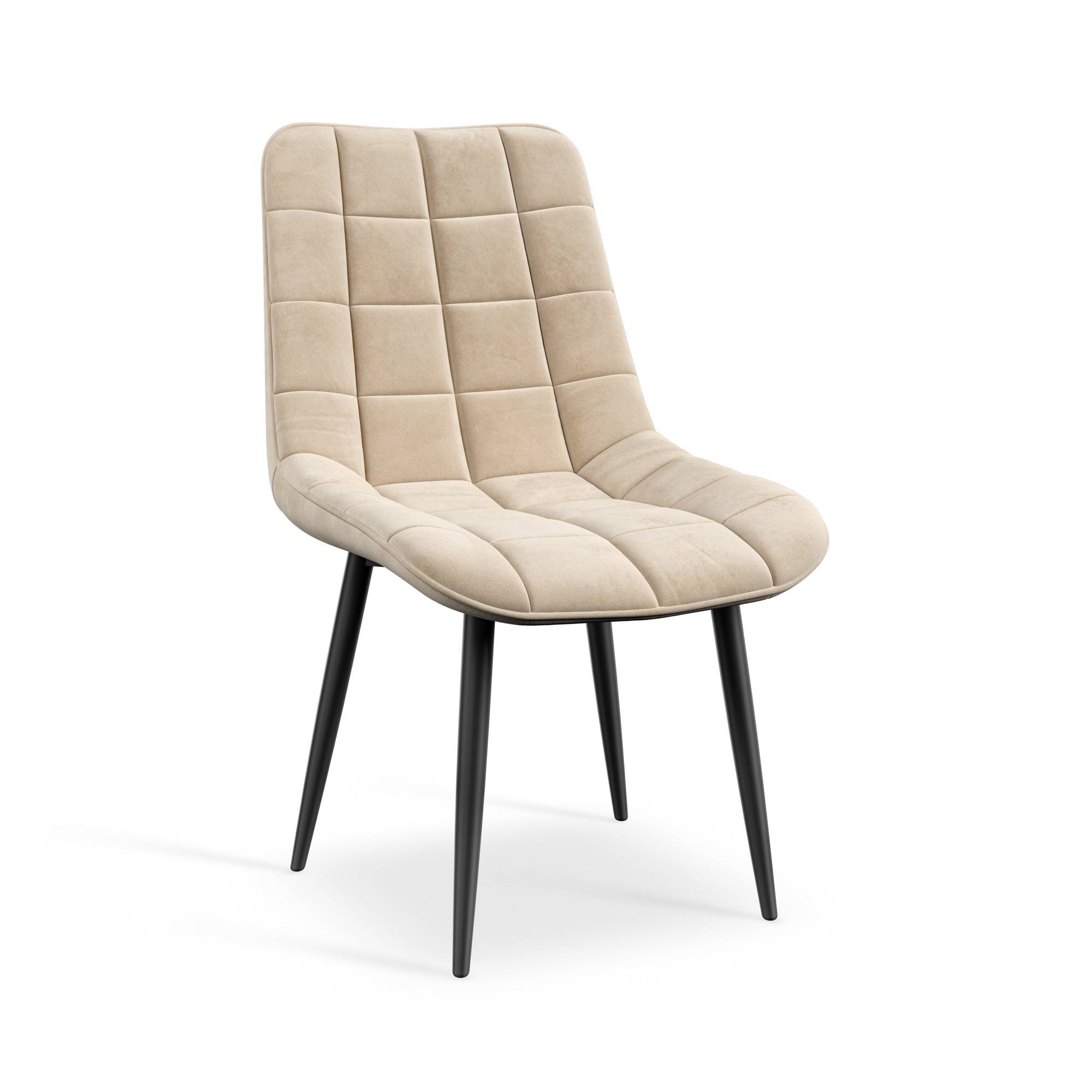 Furniture Online Etta Nova Glass Top Dining Table & 4 Beige Chairs - Image 6