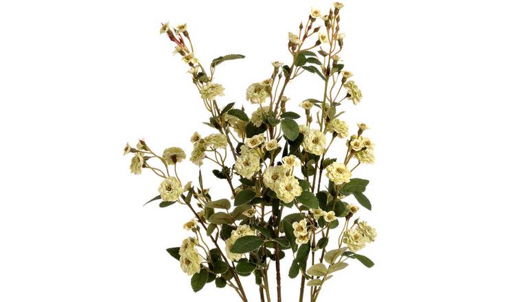 Hill Interiors Faux Wild Meadow Rose - Green
