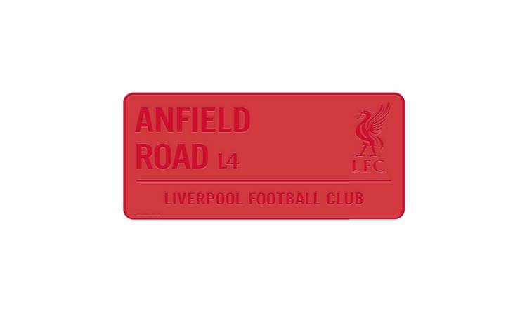 Liverpool FC Anfield Road L4 Crest Street Sign - Red