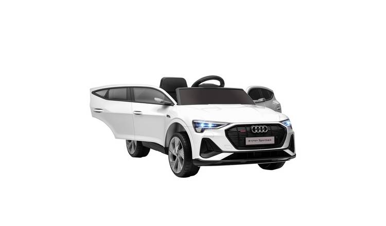 HOMCOM Audi E-tron 12V 3-5 Years Remote Kids Electric Ride On Car – White