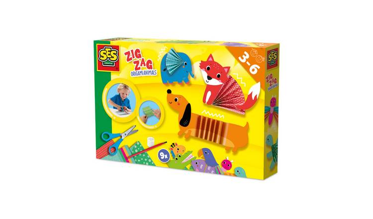 SES Creative Zig Zag Origami Animals Craft Set