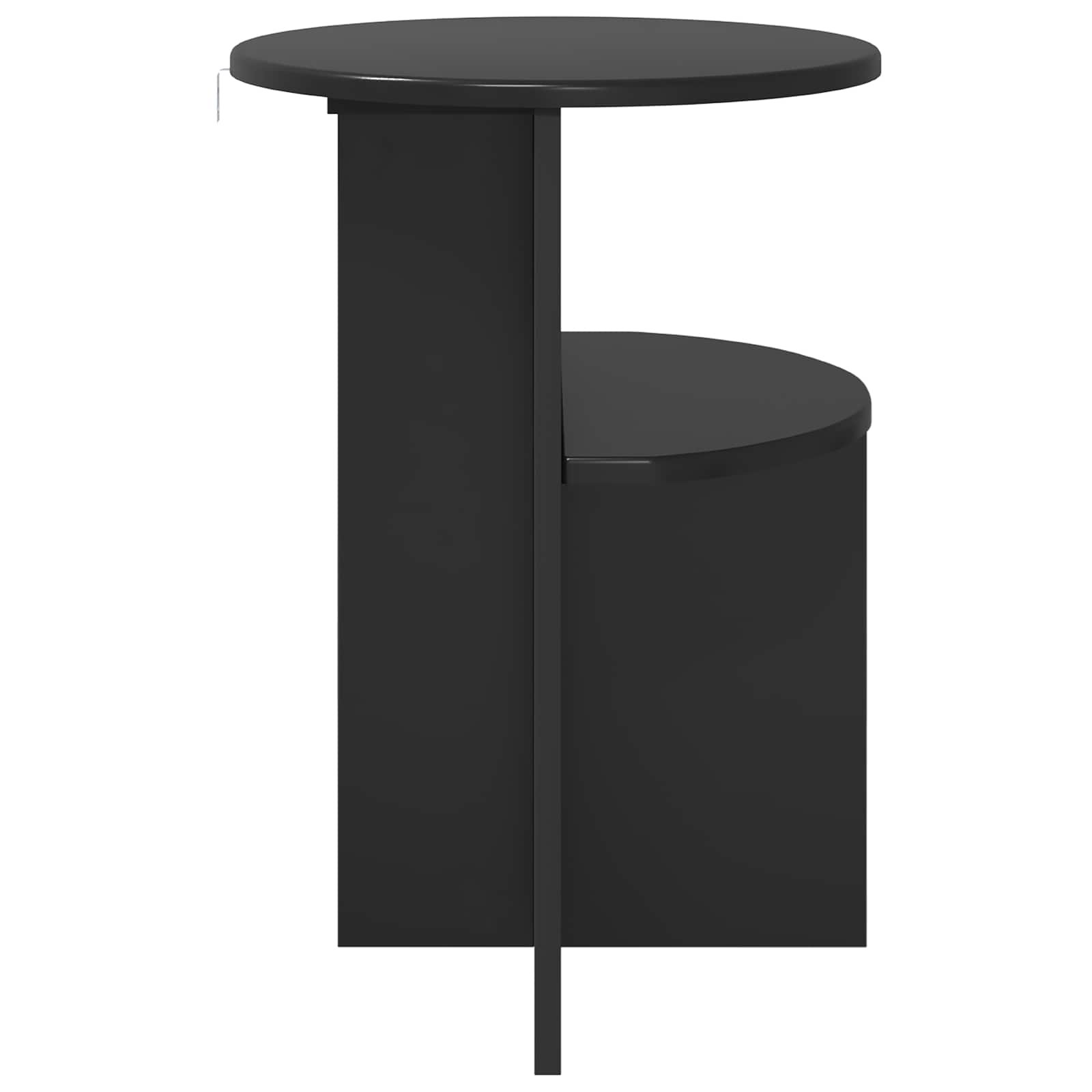 Walplus Engineered Wood Side Table - Black Oak - 39.5 x 55 cm - Image 6