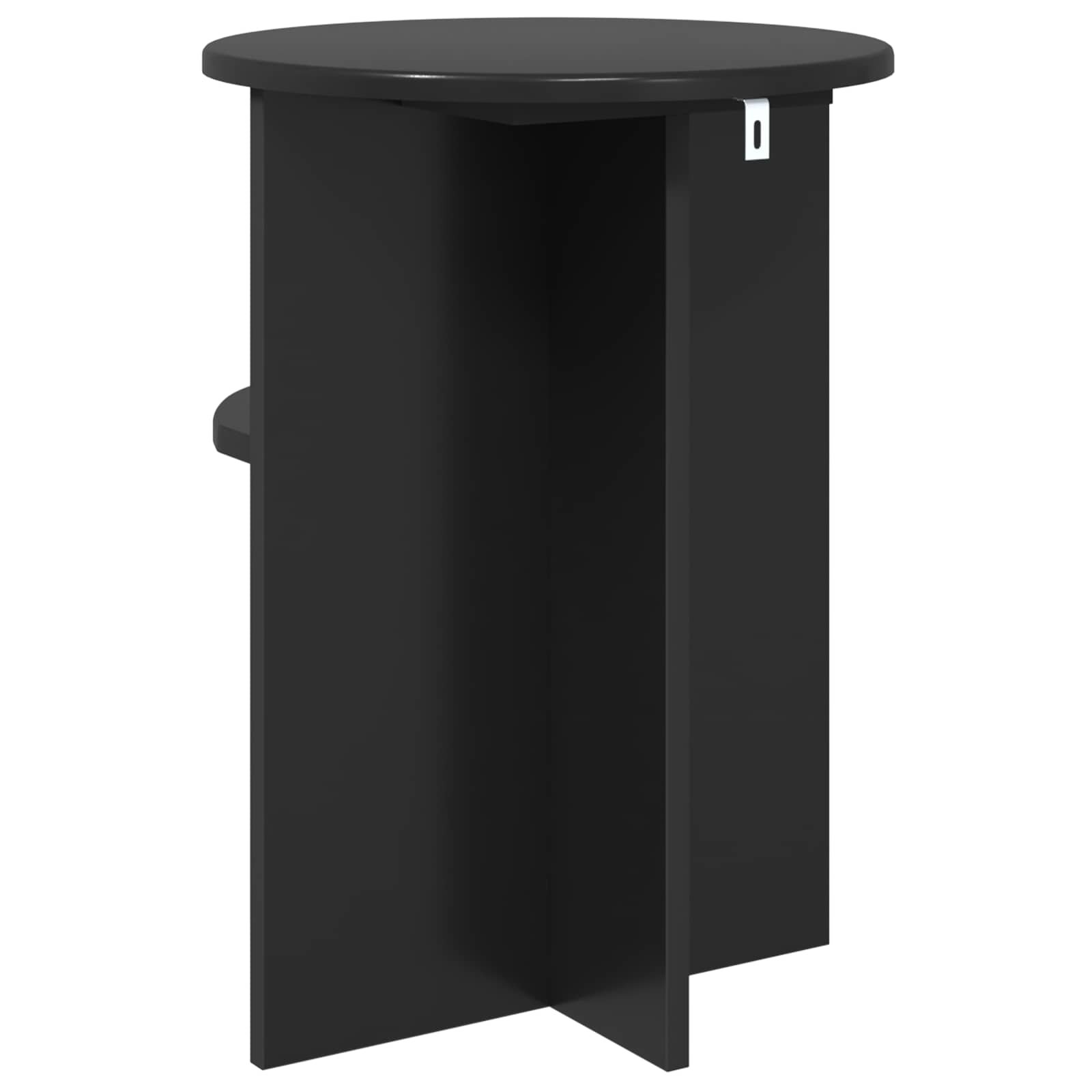 Walplus Engineered Wood Side Table - Black Oak - 39.5 x 55 cm - Image 7