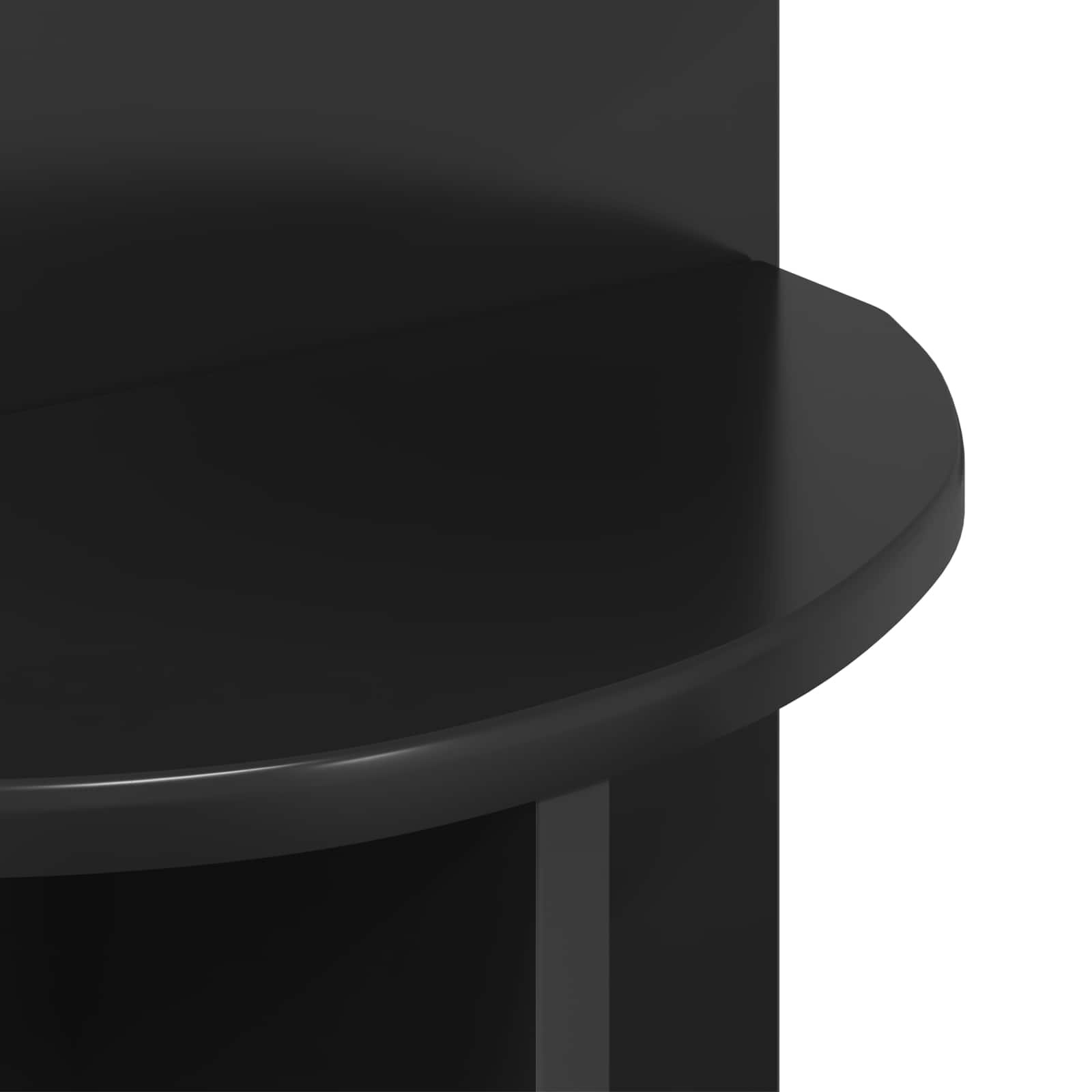 Walplus Engineered Wood Side Table - Black Oak - 39.5 x 55 cm - Image 8