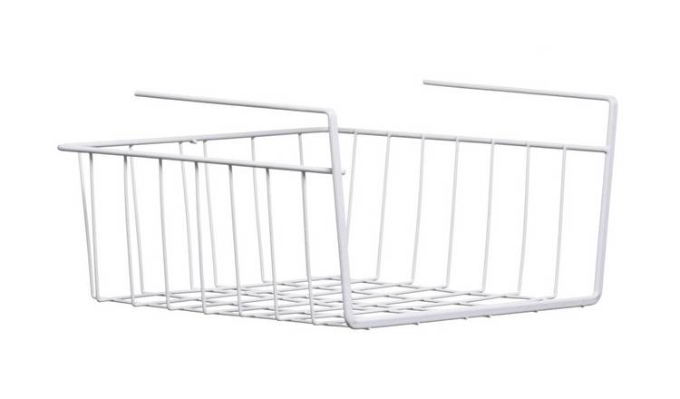 Orsina Under Shelf Small Storage Basket - White