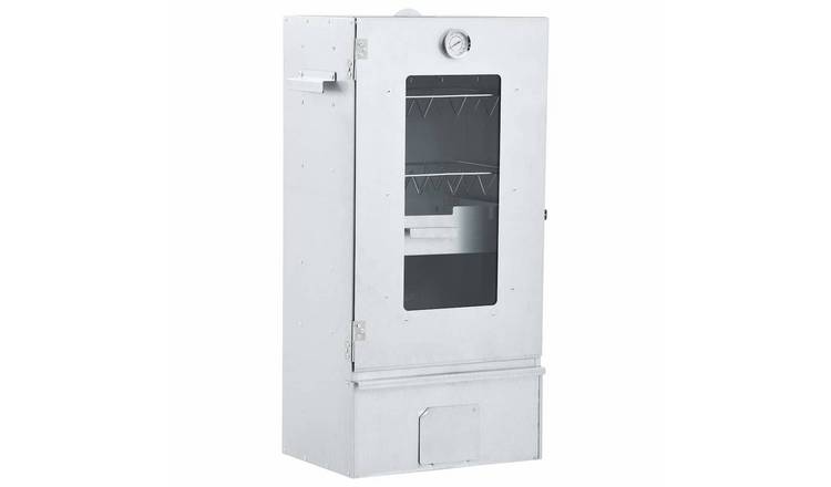 Walplus BBQ Oven Smoker with 1kg Chips - Wood - 44.5 x 29 x 83 cm