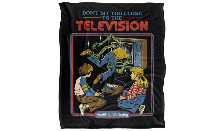 Steven Rhodes Don't Sit Too Close Soft Touch Blanket - 147cm x 91cm