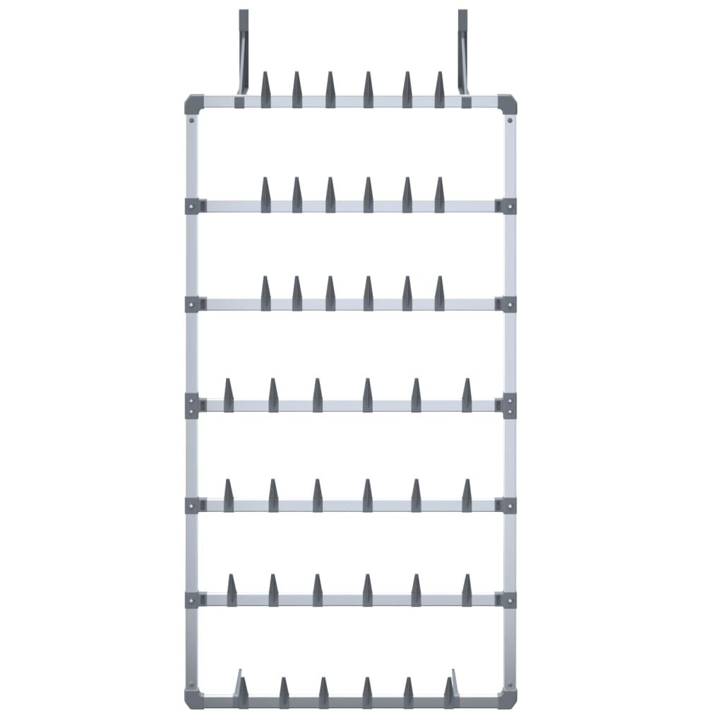 Walplus Plastic Shoe Rack - Silver - 66 x 13 x 139 cm - Image 3