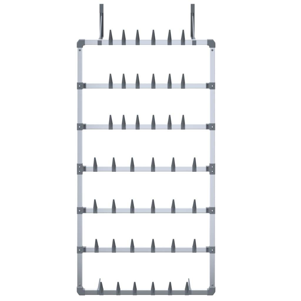 Walplus Plastic Shoe Rack - Silver - 66 x 13 x 139 cm - Image 3