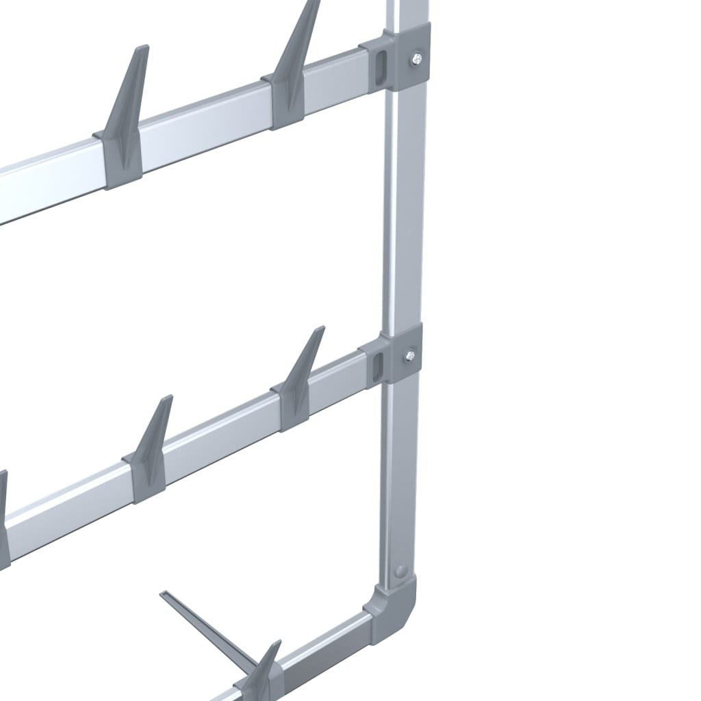Walplus Plastic Shoe Rack - Silver - 66 x 13 x 139 cm - Image 5