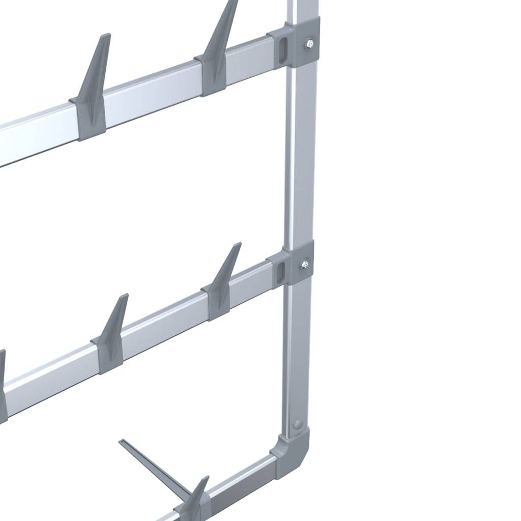 Walplus Plastic Shoe Rack - Silver - 66 x 13 x 139 cm - Image 5