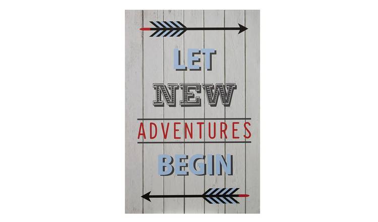 Orsina Kids Let New Adventures Begin Wall Plaque