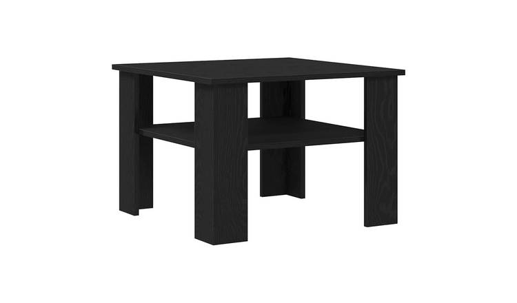 Walplus Engineered Wood Coffee Table - Dark Oak - 60 x 60 x 42 cm