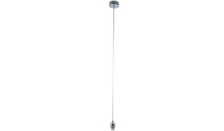Loops Direct Steel Ceiling Pendant Light - Chrome