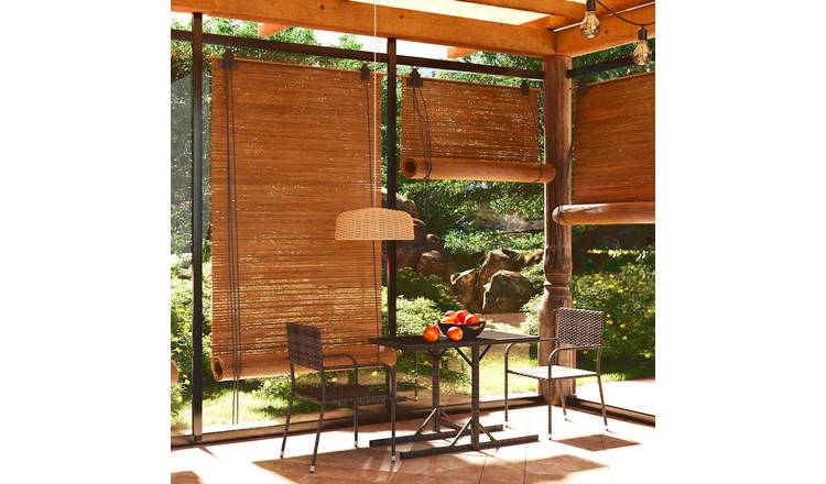 Walplus 3 Piece Poly Rattan Garden Dining Set - Grey - 110 x 53 x 72 cm