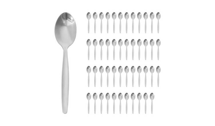 Argon Tableware Stainless Steel Teaspoons - Pack of 48