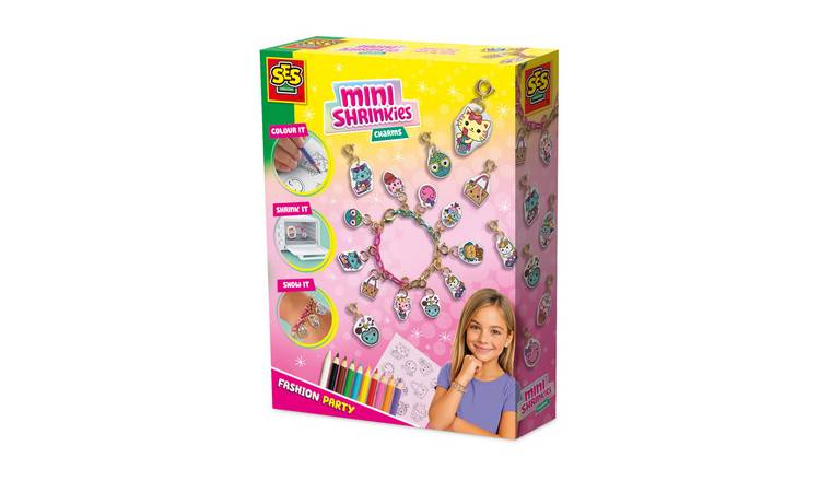 SES Creative Mini Shrinkies Charms Jewellery Craft Activity Set - Fashion Party
