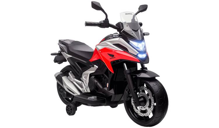 AIYAPLAY Honda 12V 3 to 6 Years 2 Training Wheels Kids Electric Motorbike – Red