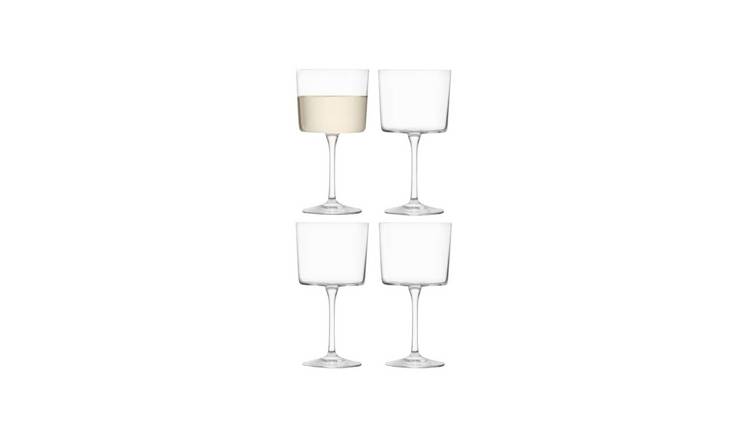 LSA International Gio Wine Glass Set of 4 250ml - Clear