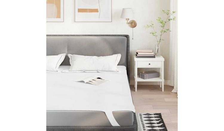 Walplus Waterproof Polyester Mattress Protector - White - 80 x 200 cm