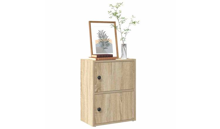 Walplus Engineered Wood Bookcase - Light Oak - 40 x 24 x 52 cm