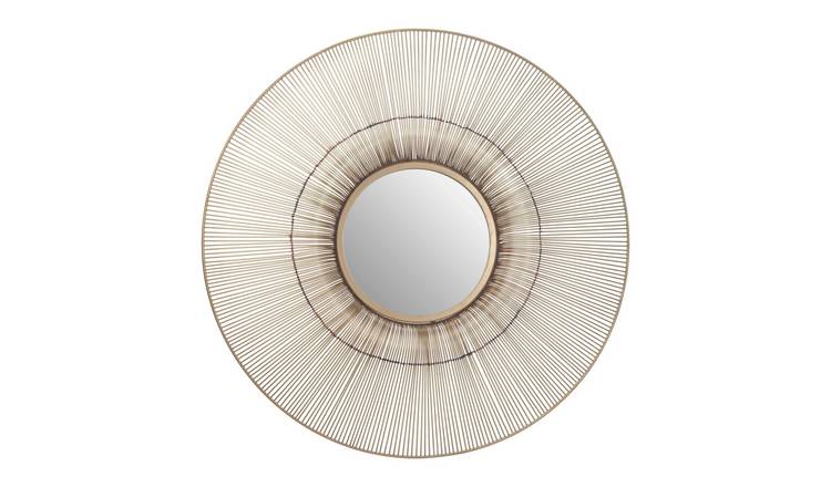 Orsina Templar Wire Wall Mirror – Gold