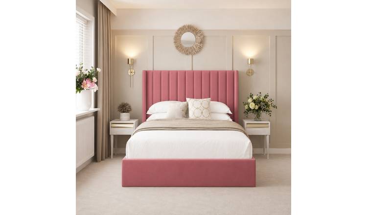 Bed Choices Madison Single Bed Frame With 54" Headboard - Pink