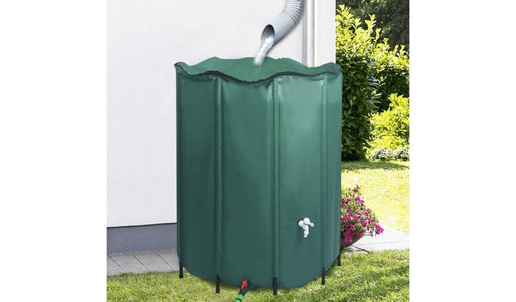 Walplus Collapsible Rain Water Container with Spigot 1000 - Green - 100 x 120 cm