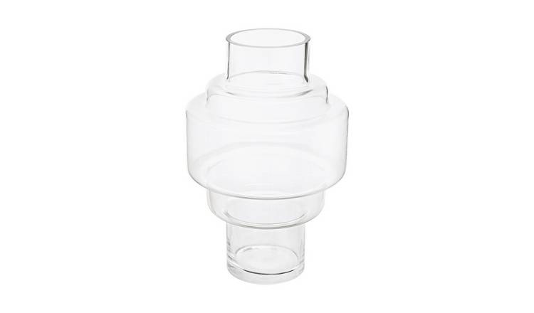 Orsina Cayden Stacked Design Small Glass Vase