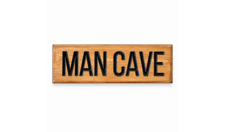Peak Heritage Engraved Wooden Sign - L30cm - Man Cave
