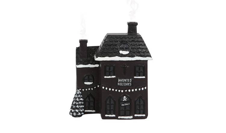 Something Different Merry Cryptmas Incense Cone Holder - Black & White