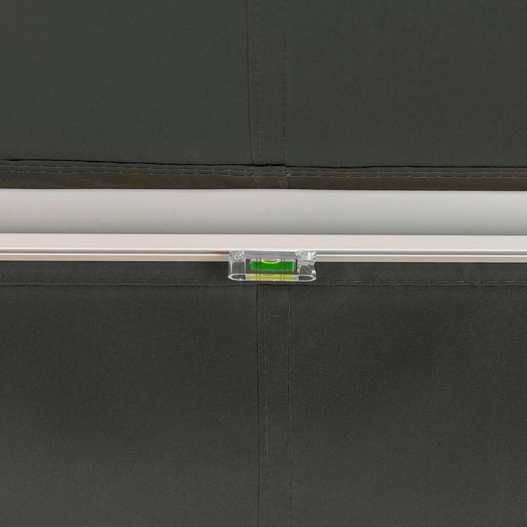 Primrose Awnings 3.0m x 2.5m Retractable Manual Awning Patio Canopy - Charcoal - Image 6