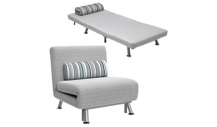 HOMCOM 3 in 1 Linen Fabric Adjustable Sofa for Living Room - Light Grey