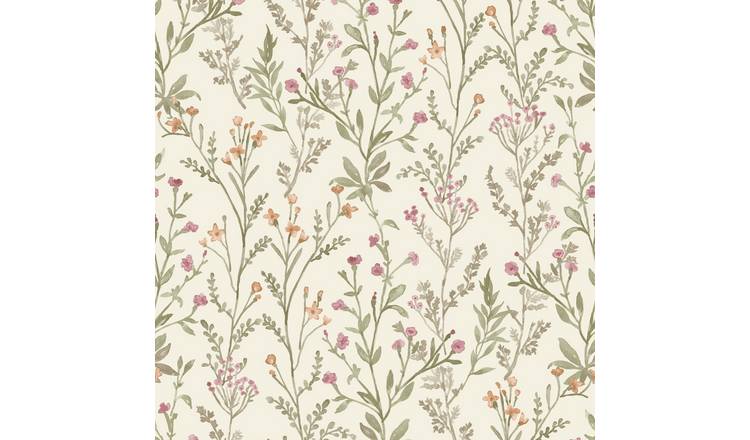 Grandeco Boutique Spring Leaf PVC-free Eco Wallpaper - Neutral