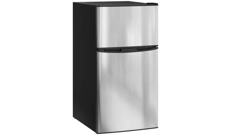 HOMCOM 88L Under Counter Fridge Freezer 5-Level Thermostat - Black & Silver