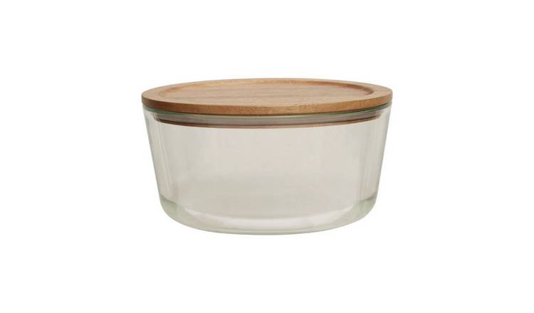 Orsina Freska 1650ml Glass Container With Acacia Lid