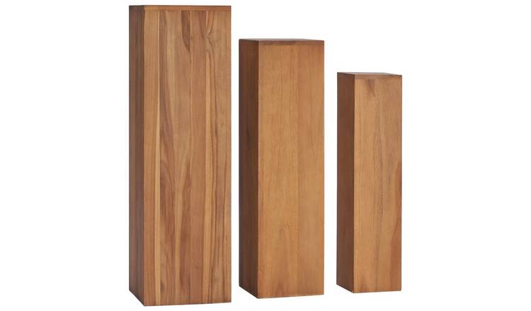 Walplus Solid Wood Plant Stand - 15 x 15 x 65 cm