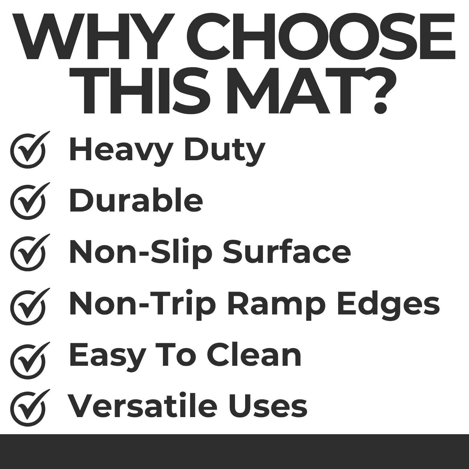 Ark Mat 12mm Anti-Fatigue Rubber Mat Ramp Edge - 10.3m x 0.9m - Image 5