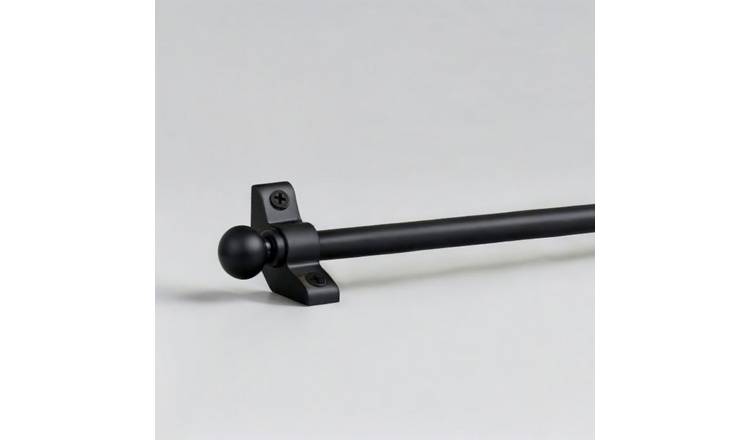 New Edge Blinds Metal Stair Rods with Ball End Finial - Matt Black