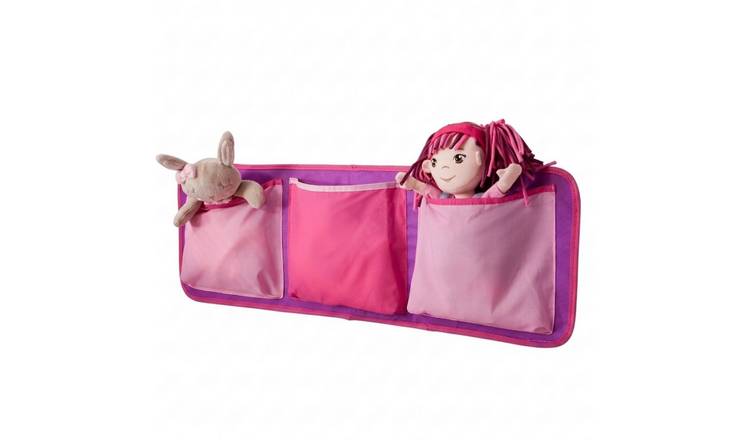 Noa & Nani Kids Bed Tidy Pocket Organiser in Pink Design - Pink