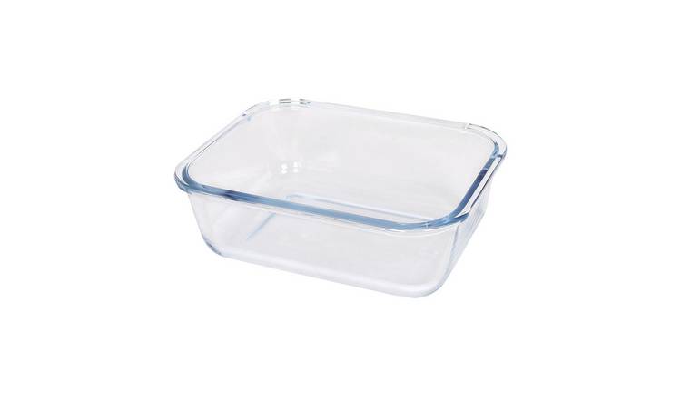 Argon Tableware Rectangular Glass Cake Dish - 20cm x 15cm