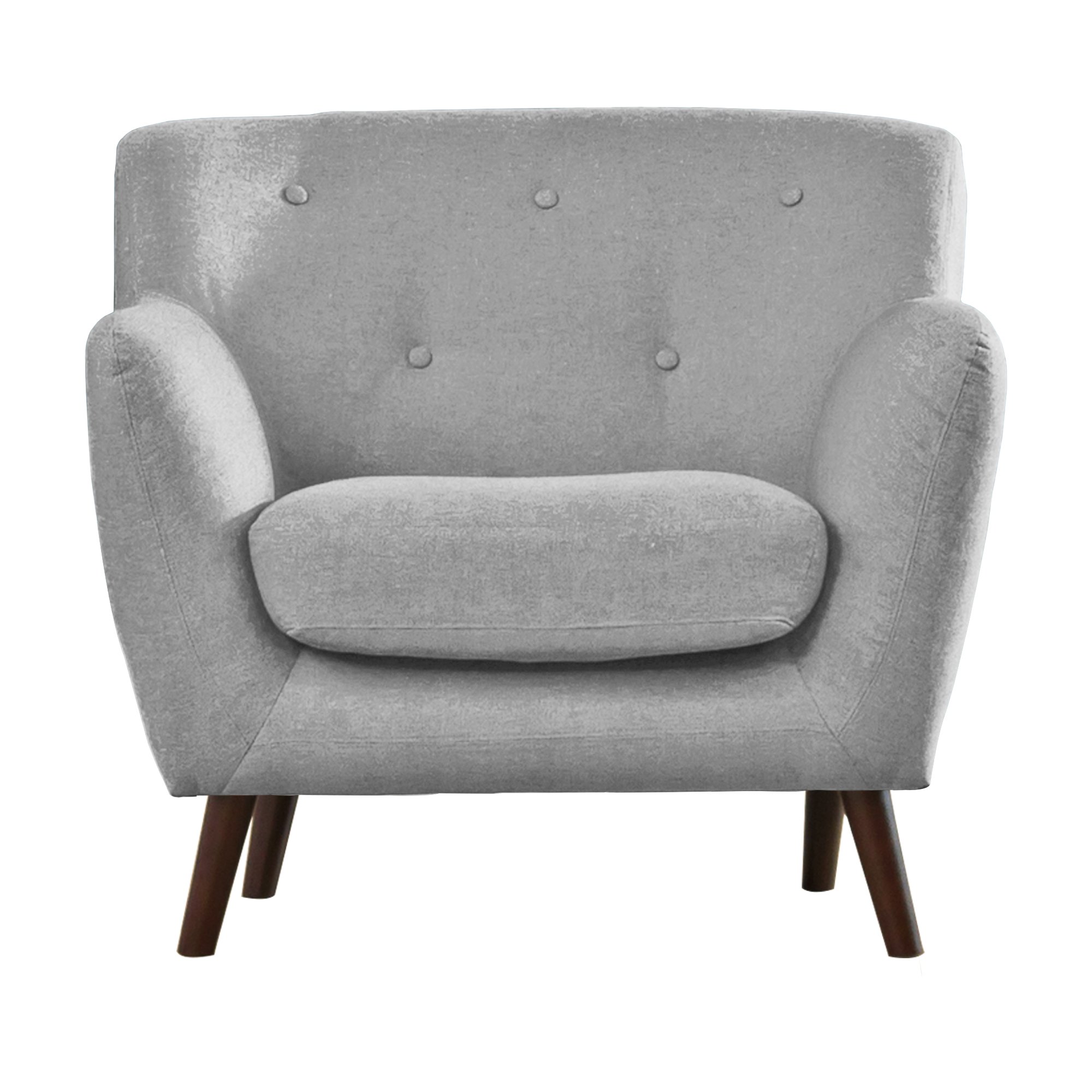 Artemis Home Lynwood  Fabric Armchair - Light Grey - Image 4