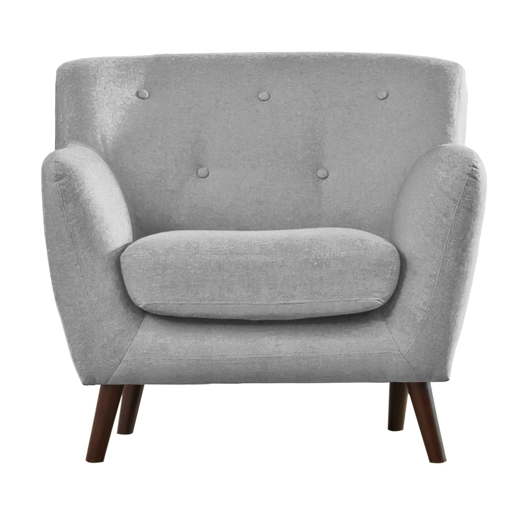 Artemis Home Lynwood  Fabric Armchair - Light Grey - Image 4